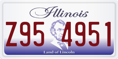 IL license plate Z954951