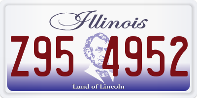 IL license plate Z954952