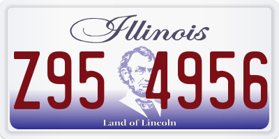 IL license plate Z954956