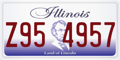 IL license plate Z954957
