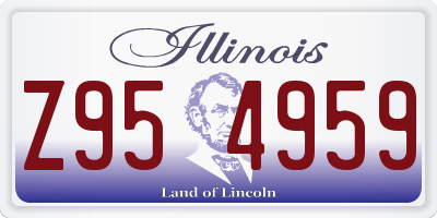 IL license plate Z954959