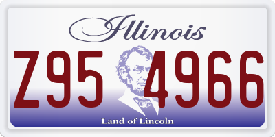 IL license plate Z954966