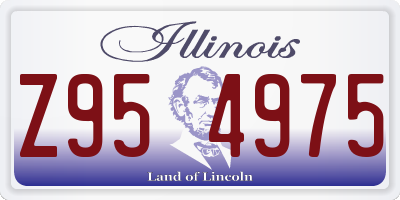 IL license plate Z954975
