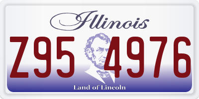 IL license plate Z954976