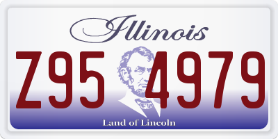 IL license plate Z954979