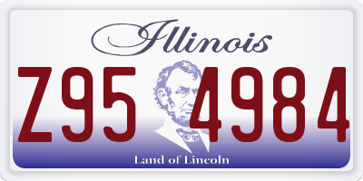 IL license plate Z954984