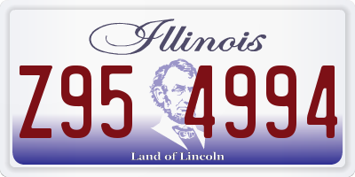 IL license plate Z954994