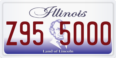IL license plate Z955000