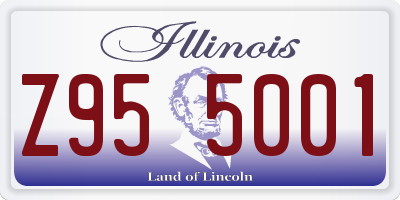 IL license plate Z955001