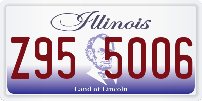IL license plate Z955006