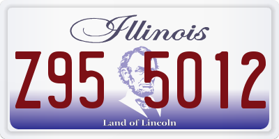 IL license plate Z955012