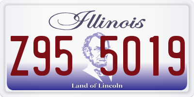 IL license plate Z955019