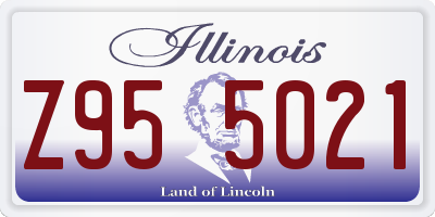 IL license plate Z955021