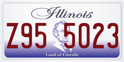 IL license plate Z955023