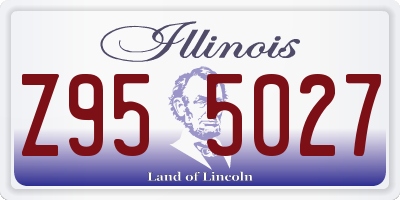 IL license plate Z955027