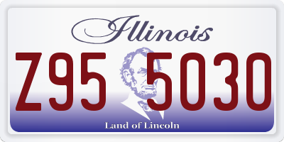 IL license plate Z955030