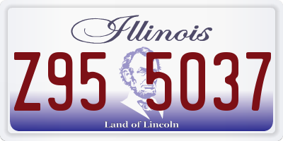 IL license plate Z955037