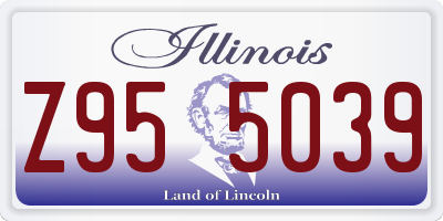 IL license plate Z955039