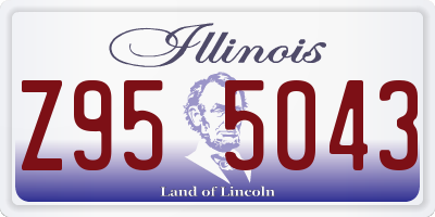 IL license plate Z955043