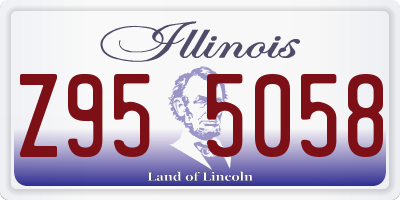 IL license plate Z955058