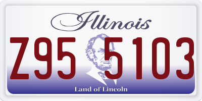 IL license plate Z955103
