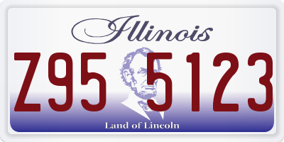 IL license plate Z955123