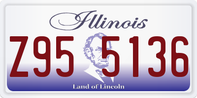 IL license plate Z955136