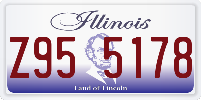 IL license plate Z955178