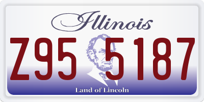 IL license plate Z955187
