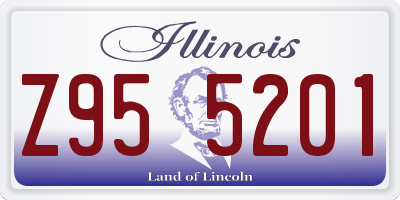 IL license plate Z955201