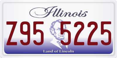 IL license plate Z955225