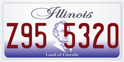 IL license plate Z955320