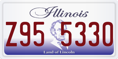 IL license plate Z955330