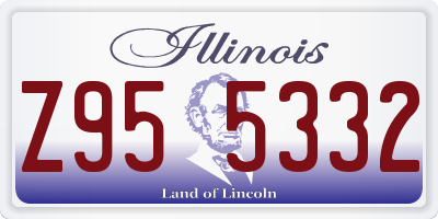 IL license plate Z955332