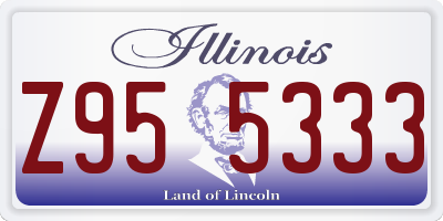 IL license plate Z955333