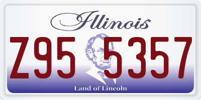 IL license plate Z955357