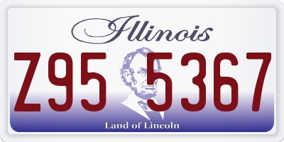 IL license plate Z955367