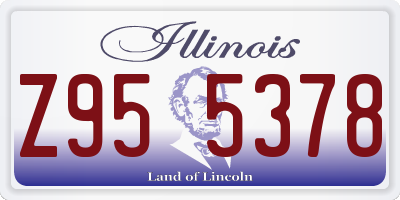 IL license plate Z955378