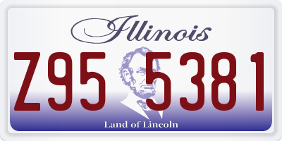 IL license plate Z955381