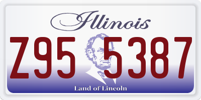 IL license plate Z955387