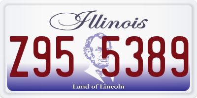 IL license plate Z955389