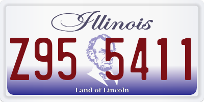 IL license plate Z955411