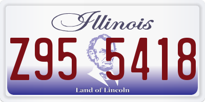 IL license plate Z955418