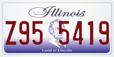 IL license plate Z955419