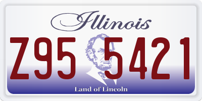 IL license plate Z955421