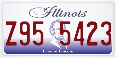 IL license plate Z955423