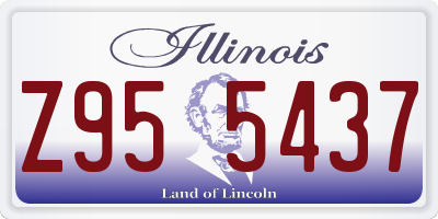 IL license plate Z955437