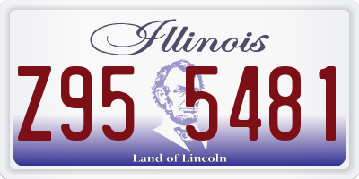 IL license plate Z955481