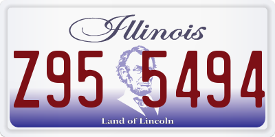 IL license plate Z955494