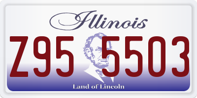 IL license plate Z955503
